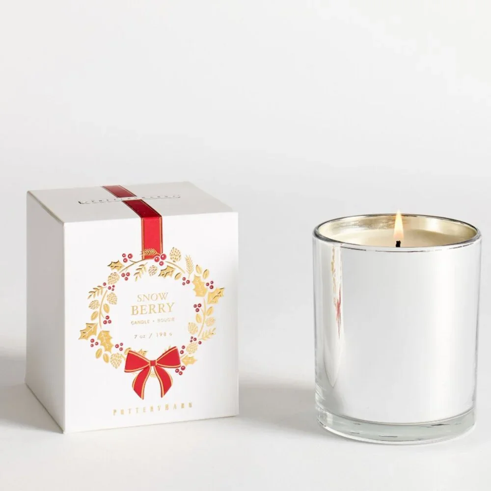 Pottery Barn Snow Berry Candle 7oz